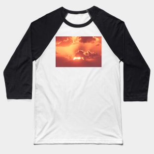 Sunset with clouds Baseball T-Shirt